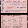 1956 Mounties Opening Day Stub Vancouver BC, Canada